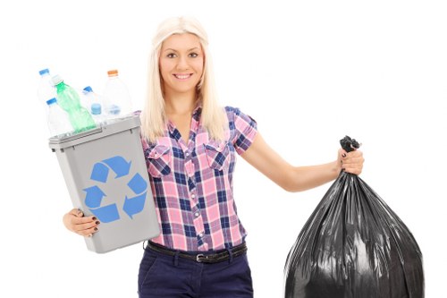 Professional waste management team at work in Deptford